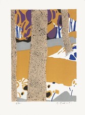 Gabriel GODARD La forêt 1975 lithographie signée