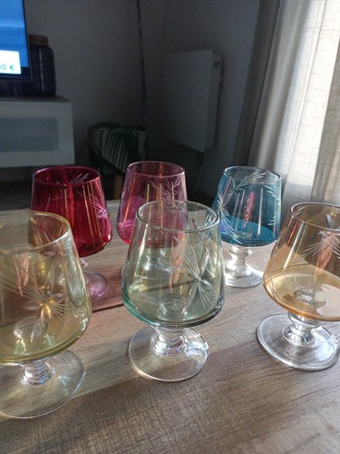 Lot magnifiques verres a - verres,