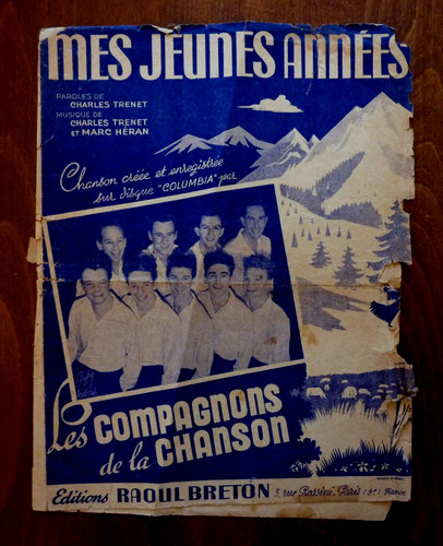 Ancienne partition 1949 mes - ancienne,