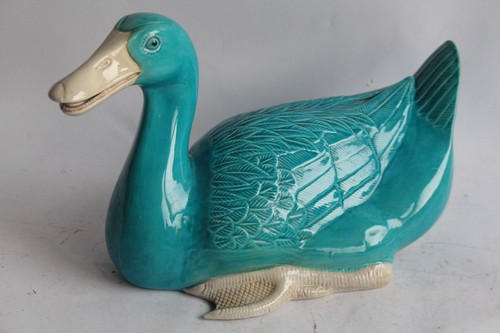 Canard porcelaine émaillée