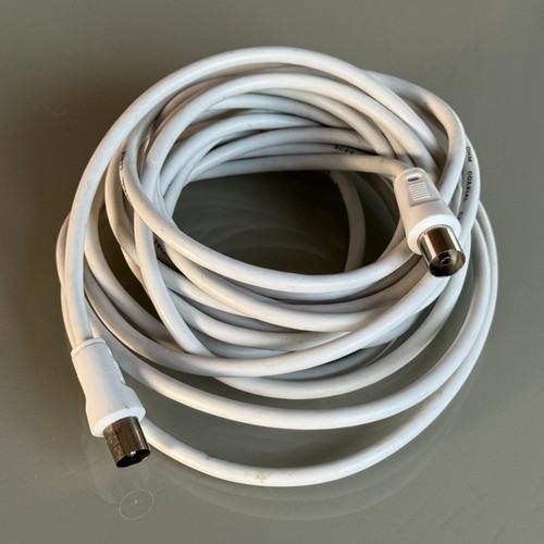 Câble coaxial ohm blanc - câble,