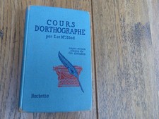 ANCIEN LIVRE SCOLAIRE BLED COURS D'ORTHOGRAPHE COURS MOYEN HACHETTE 1946