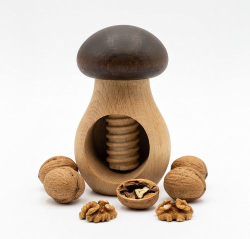 Casse noix bois champignon - casse-noix,