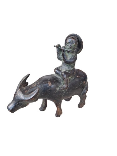 Sculpture bronze joueur - sculpture, "