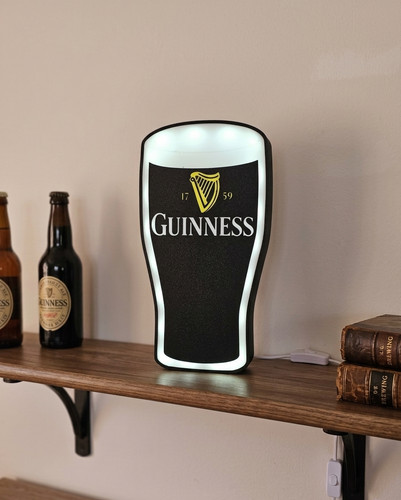 Lampe guinness pinte - lampe, lumineuse
