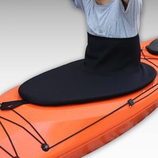 Kayak Spray Jupe Splash Deck Sprayskirt Imperméable pour Équipement Noir