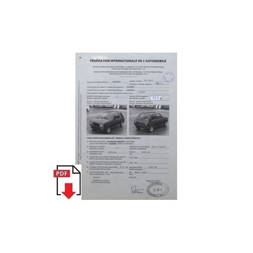 1979 peugeot 104 zs2 fiche - 104,