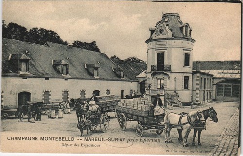 Cpa champagne montebello - cpa,