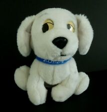 066. DOUDOU PELUCHE CHIEN 101 dalmatiens ROLLY blanc noir collier bleu 15cm assi