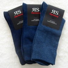 3 Paire de Chaussettes pour Homme sans Élasthique Bordure Douce