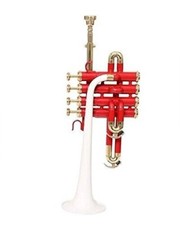 Piccolo trompette rouge blanc - trompette,