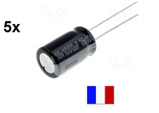 LOT 5X CONDENSATEURS CHIMIQUE 1000µF 1000MF 1000uF 16V RADIAL 105°