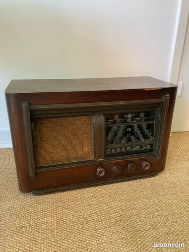Ancien poste radio - poste, lampe