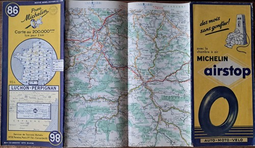 Old map carte michelin 86 - old, n°