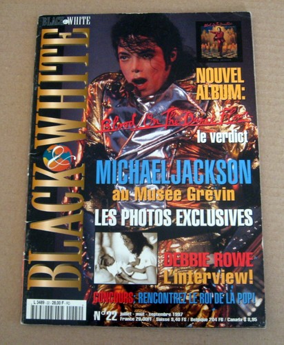 Black white french magazine - white,