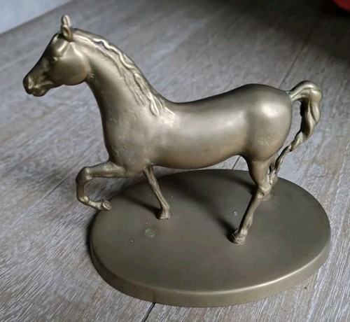 Statuette cheval laiton - statuette,