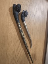 Lot De 2 d'anciennes pipes à opium Birman, XIXème