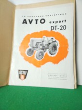 Tracteur soviétique Avto DT-20 Documentation en français vers 1956