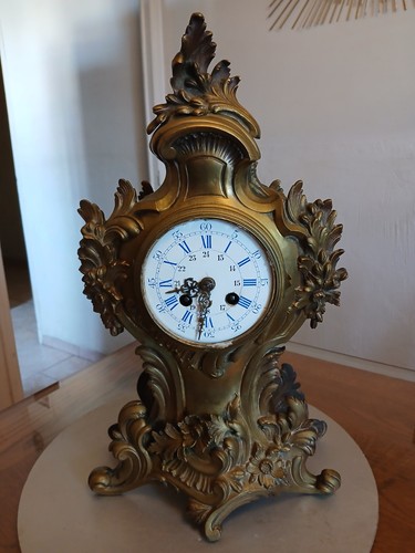 Horloge pendule xixe bronze - horloge,