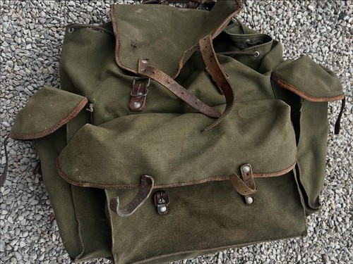Sac dos vintage lafuma cuir - sac,