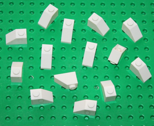 Lot lego white slope ref - lot,