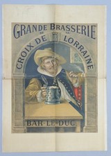 AFFICHE POSTER BRASSERIE CROIX