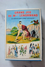 GRAND JEU DE MLLE LENORMAND CARTOMANCIE GRIMAUD 54 CARTES LIVRET TAROTS 1977