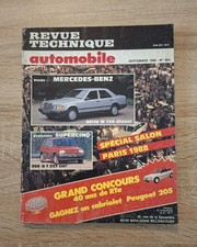 Revue technique Mercedes W124 Diesel 200D 250D 300D - Salon de Paris 1988