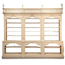 Grande bibliothèque bibus de boiserie XIXème