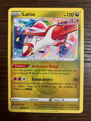 Carte pokémon rare - carte, latias