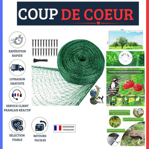 Filet anti oiseaux jardin - 4, x