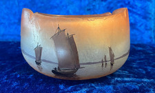 Vase legras Saint Malo pate de verre dégagé à l'acide période gallé art nouveau