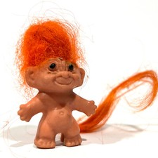 Troll Doll Dam Things 1964 Poupée Vintage Miniature Pour Crayon H 4,5 cm