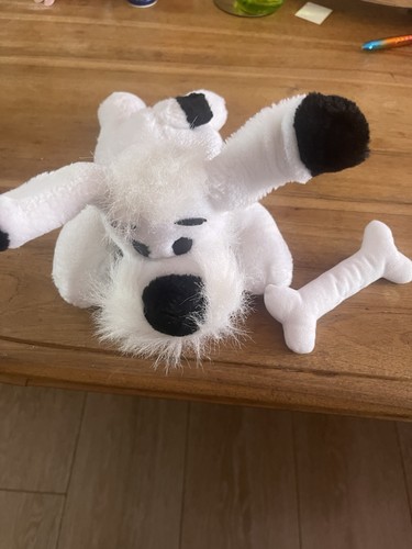 Ancienne peluche chien idefix - peluche,