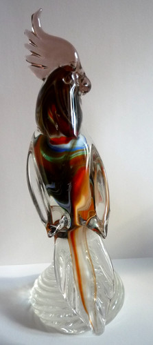 Superbe sculpture perroquet - sculpture,