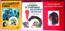Lot 3 livres sur les casques et coiffures militaires français et étrangers