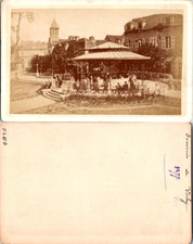 Grasselli, Vichy, Le kiosque des concerts Vintage CDV albumen carte de visite 
