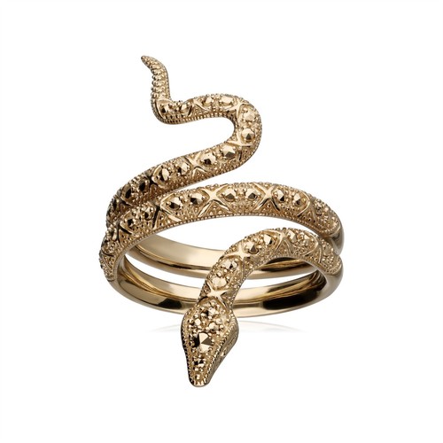 Bague enroulée serpent - bague, en