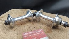 Paire Moyeux CAMPAGNOLO NUOVO TIPO  Old Bike Hubset 36H FR Bici Eroica 1970 