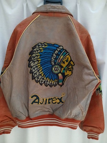 Veste cuir tête indien - veste, d'indien