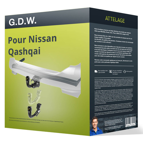 Attelage pour nissan qashqai - attelage,