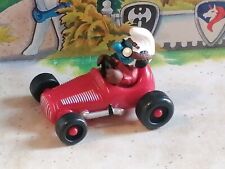 Superschtroumpf smurf VOITURE DE COURSE ROUGE 40255 SCHLEICH NEUF 