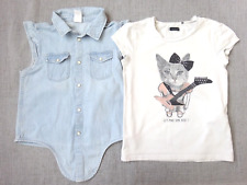 Lot vêtements fille haut jeans t-shirt "IKKS DENIM"  Taille 6 ans