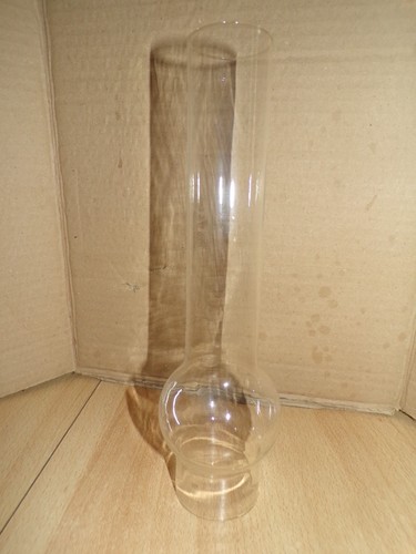 Ancien verre lampe pétrole - verre,