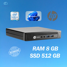 PC DE BUREAU HP 600 G1 MINI INTEL I5 RAM 8 Go SSD 512 Go WIN 11 PRO RECONDITI...
