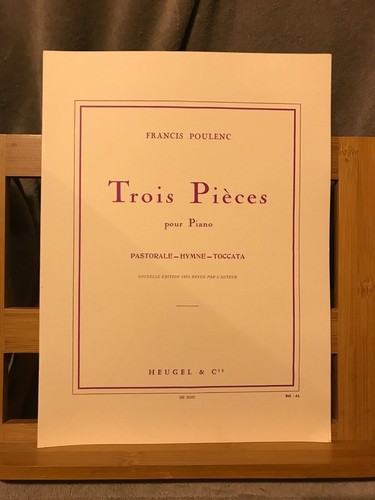Francis poulenc trois pièces - francis,