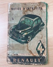 Notice d'entretien Renault 4CV n° 648