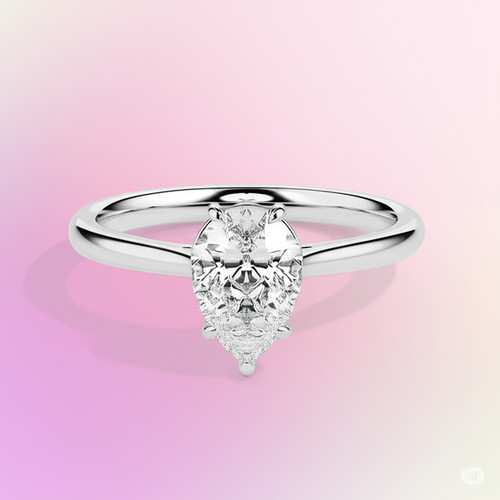 Bague diamant créée - , en