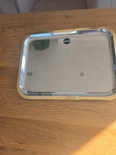 plateau de service en inox alessi