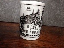 shot glass Altenkunstadt GERMANY ceramic Celle schloss/Castle + Celle Rathaus